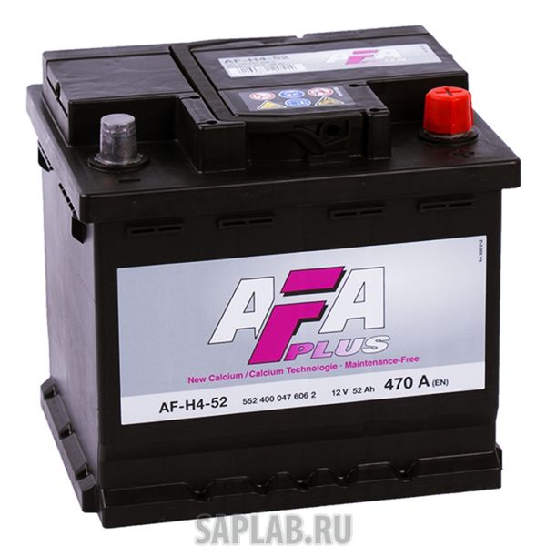 Купить AFA AFH452 Аккумулятор AFA 52 А/ч 552400 AF ОБР 207x175x190 EN470