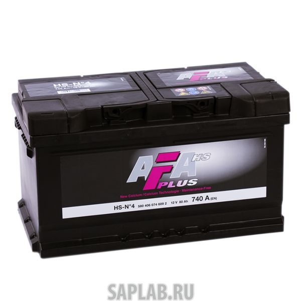 Купить AFA HSN4 Аккумулятор AFA 80 А/ч 580406 HS ОБР 315x175x175 EN740