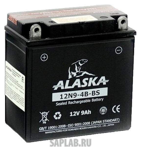 Купить ALASKA 12N94BBS Аккумулятор автомобильный  ALASKA 12N9-4B-BS 9 Ач