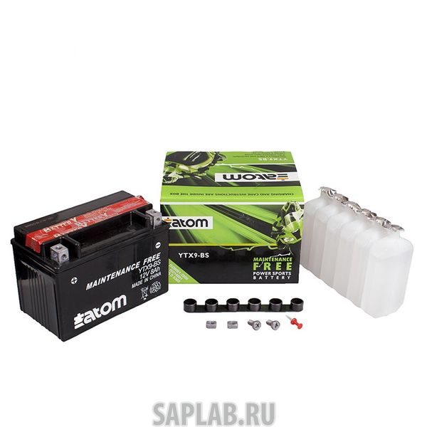 Купить ATOM 2101585 Мото аккумулятор ATOM  YTX9-BS MF