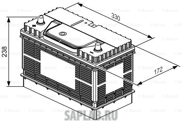 Купить BOSCH 0092L40340 Аккумулятор автомобильный BOSCH 0 092 L40 340 105 Ач