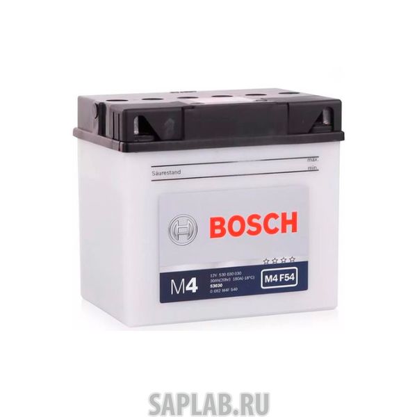 Купить BOSCH 0092M4F540 Аккумулятор M4 F54 12v 30ah 300a 186x130x171 BOSCH 0092m4f540