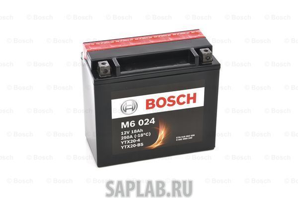 Купить BOSCH 0092M60240 Аккумулятор автомобильный BOSCH 0 092 M60 240 18 Ач