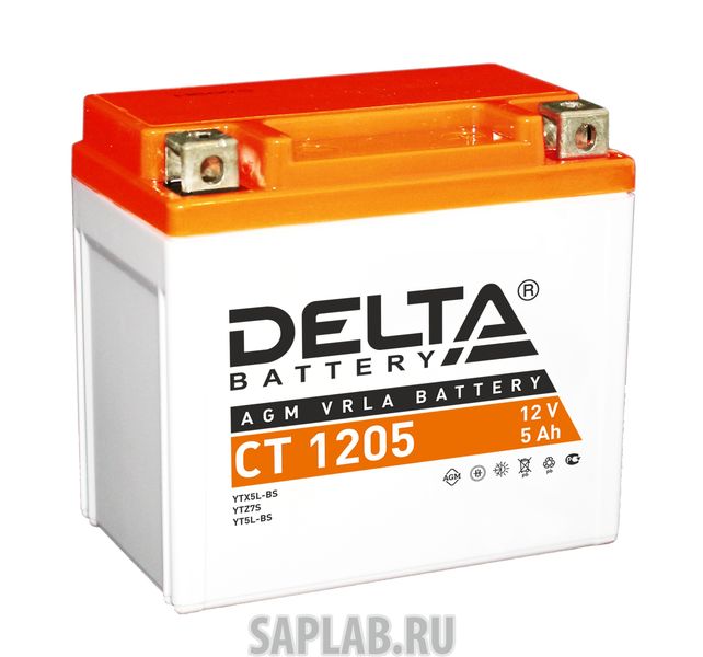 Купить DELTA CT1205 Аккумулятор автомобильный  Delta CT 1205 5 Ач