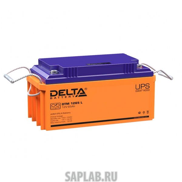 Купить DELTA DTM1265L Аккумулятор Delta DTM 1265 L 12В 65Ач 350x167x179 мм Прямая (+-)