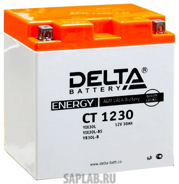 Купить DELTA YIX30LBS Аккумуляторная батарея 6СТ - 30 Ач Delta CT AGM VRLA Euro (YTX30L-BS)