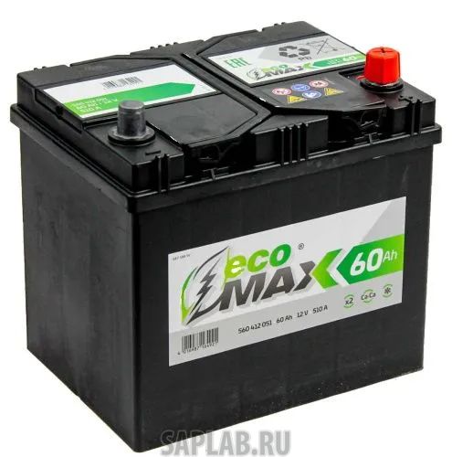 Купить ECOMAX 560412051 Аккумулятор EcoMax 6СТ-60.0 (560 412 051) яп.ст