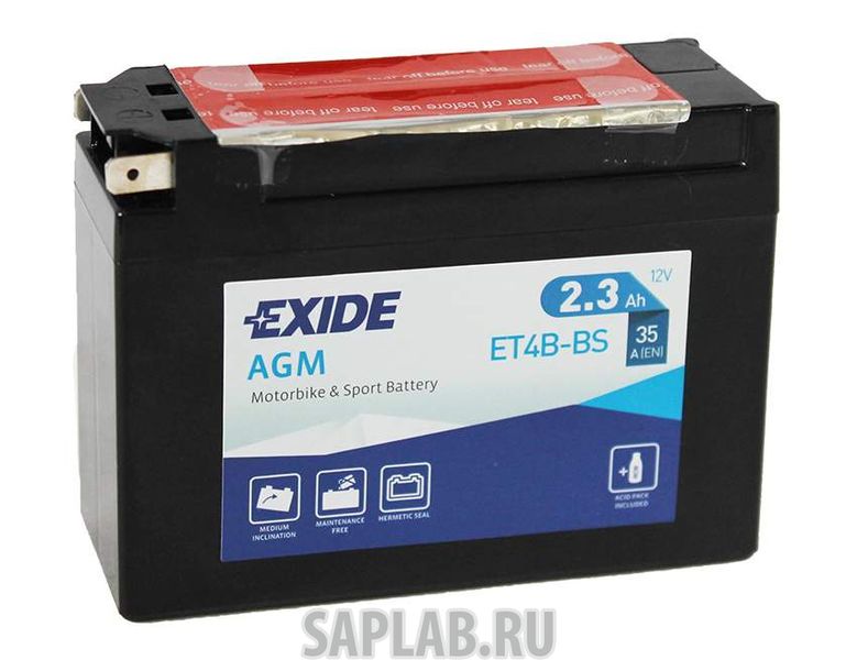 Купить EXIDE ET14BBS Аккумулятор Для Мототехники Exide Agm 12 V 12 Ah 135 A Etn 1 B0 150x70x145mm 4.4kg EXIDE а