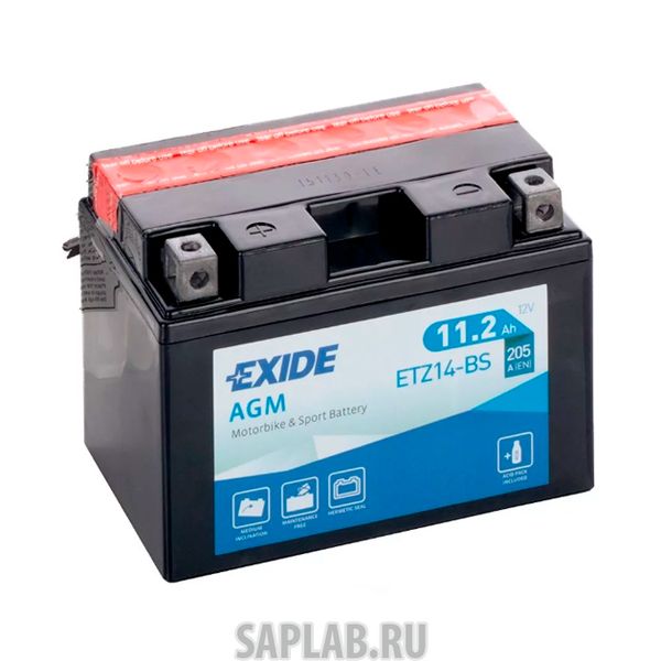 Купить EXIDE ETZ14BS Аккумулятор автомобильный EXIDE ETZ14-BS