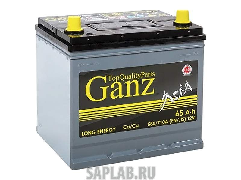 Купить GANZ GANZA653R Аккумулятор GANZ ASIA 65 А/ч ОБР 232x175x225 EN580 ganza653r
