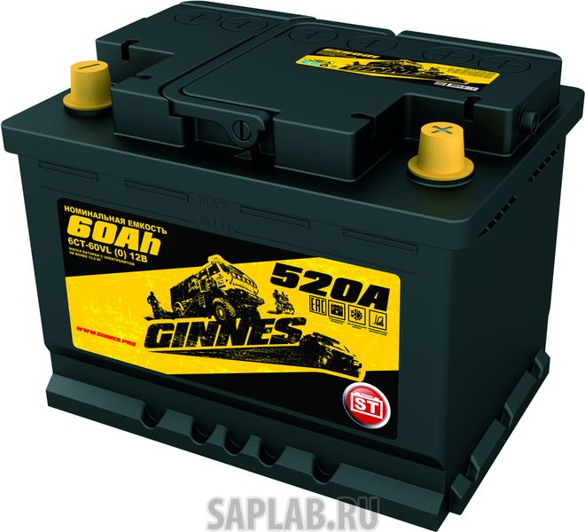 Купить GINNES GS6001 Аккумулятор автомобильный GINNES ST 6CT-60.0 GS6001