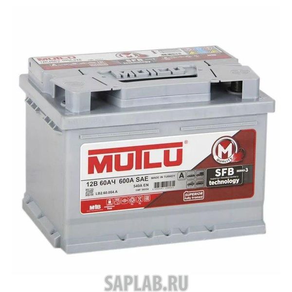 Купить MUTLU L260054A Аккумулятор MUTLU SFB 60 А/ч 560 137 052 обр. R+ EN 540A 242x175x190 L2.60.054.A VL Euro