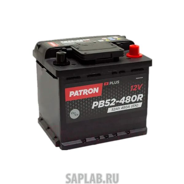 Купить PATRON PB52480R Аккумулятор PATRON PLUS 12V 52AH 480A (R+) 207x175x190mm 12,2kg