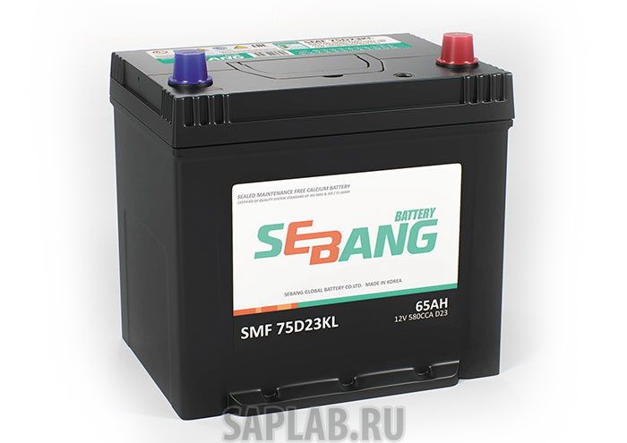 Купить SEBANG SMF75D23KL Аккумулятор Sebang Smf 65 А/Ч Обратная R En 580a 232x175x225 Smf 75d23kl Smf 75d23kl SEBA