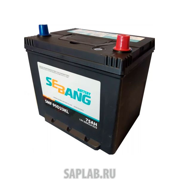 Купить SEBANG SMF95D23KL Аккумулятор Sebang Smf 75 А/Ч Обратная R En 650a, 232x175x225 Smf 95d23kl Smf 95d23kl SEB