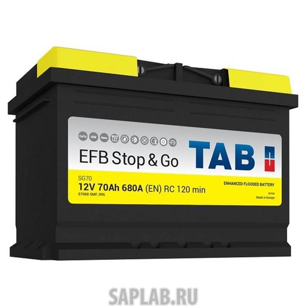 Купить TAB EFB70R680A Аккумулятор TAB EFB 70R 680A 278x175x190