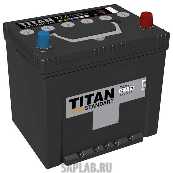 Купить TITAN 4607008887327 Аккумулятор TITAN ASIA STANDART 72R 620A 258x171x221