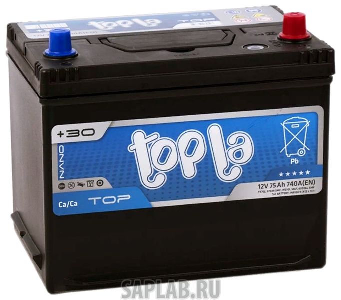 Купить TOPLA 118875 Аккумулятор автомобильный TOPLA TT75J 75Ач 740A 118875