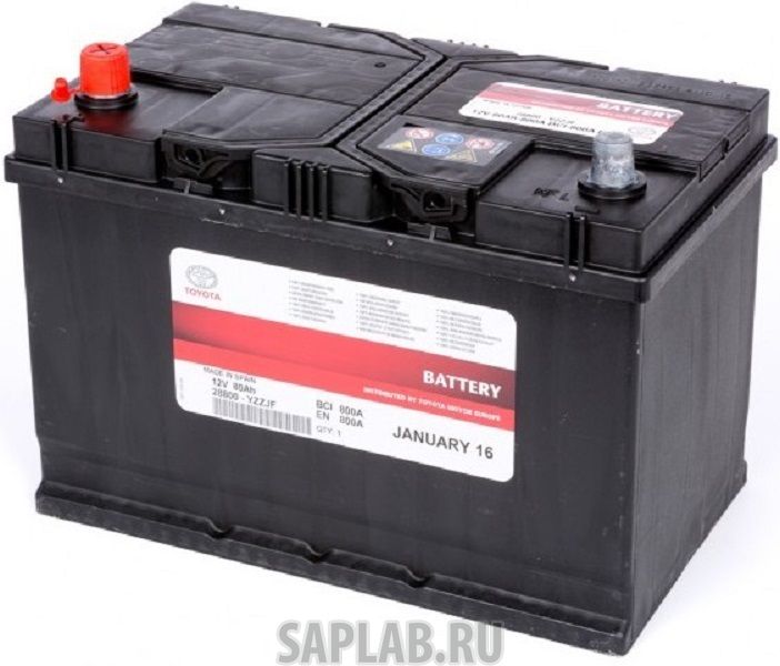 Купить TOYOTA 28800YZZJF Аккумулятор TOYOTA 80 А/ч прямая L+ EN A 28800-YZZJF