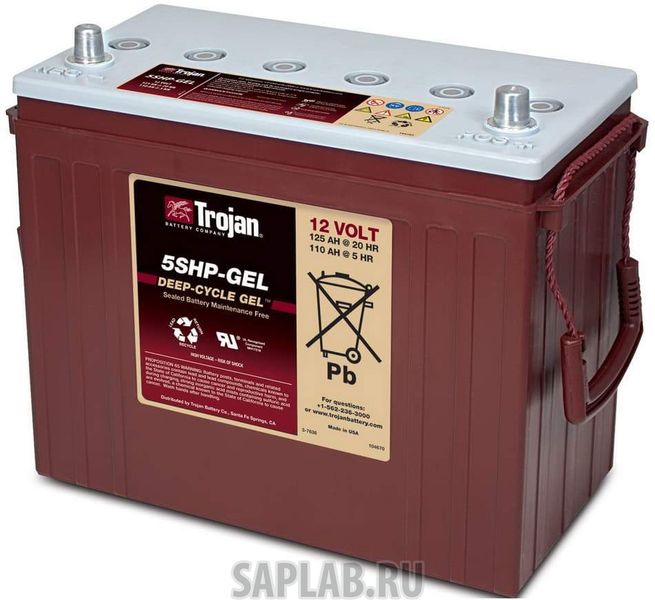 Купить TROJAN 5SHPGEL Аккумулятор TROJAN 5SHP-GEL 12V 125A (345х171х283)