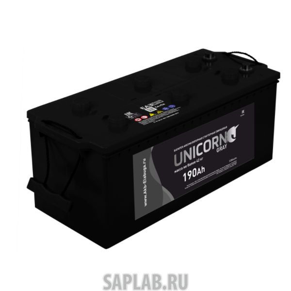 Купить UNICORN BLACK190РУС1100A Аккумулятор UNICORN BLACK 190 рус 1100А 513х223х217