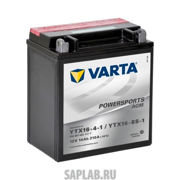 Купить VARTA 514902022A514 Аккумулятор мотоциклетный VARTA Powersports AGM 12V 14Ah 514902022A514