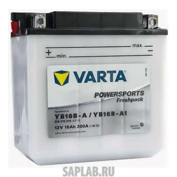 Купить VARTA 516015016 Аккумулятор VARTA Powersports Freshpack YB16B-A/YB16B-A1