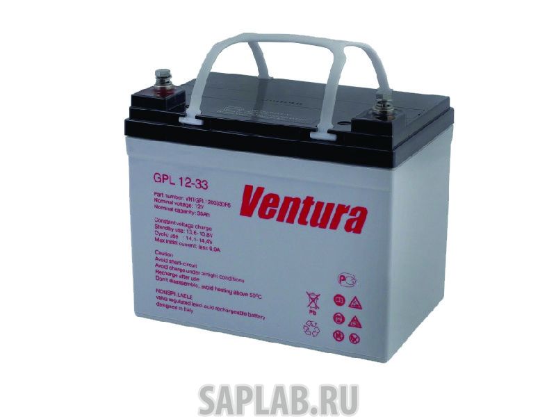 Купить VENTURA GPL1233 Аккумулятор Ventura GPL 12-33 12В 34Ач 195x130x180 мм Прямая (+-)