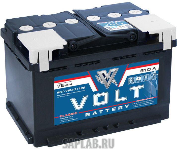 Купить VOLT VC7511 Аккумулятор автомобильный VOLT CLASSIC 6СТ-75.1 VC7511