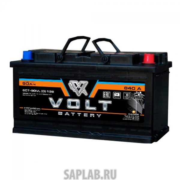 Купить VOLT VL9001 Автомобильный аккумулятор VOLT PRO 6СТ-90VL(0) 90 Ач (A/h) обратная полярность - VL9001