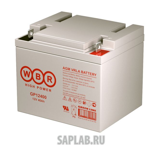 Купить WBR WBRGP12400 Аккумулятор WBR GP 12400 12В 40Ач 199x166x171 мм Обратная (-+)