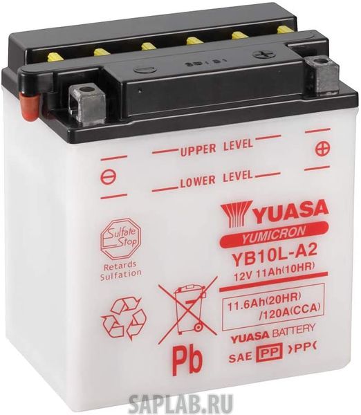 Купить YUASA YB10LA2 Аккумулятор Yuasa YB10L-A2 12В 11,6Ач 160CCA 135x90x145 мм Обратная (-+)