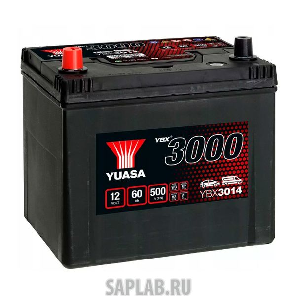 Купить YUASA YBX3014060 Аккумуляторная Батарея Smf[12v 60ah 450a] YUASA YBX3014-060