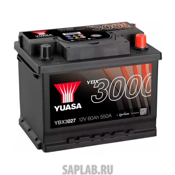 Купить YUASA YBX3027060 Аккумуляторная Батарея Smf[12v 60ah 550a B13] YUASA