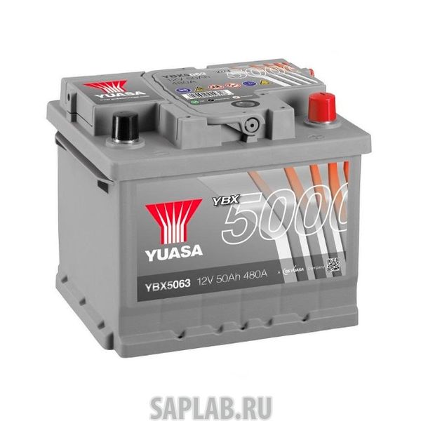 Купить YUASA YBX5063050 Аккумуляторная Батарея Silver High Performance[12v 50ah 480a B13/B14] YUASA
