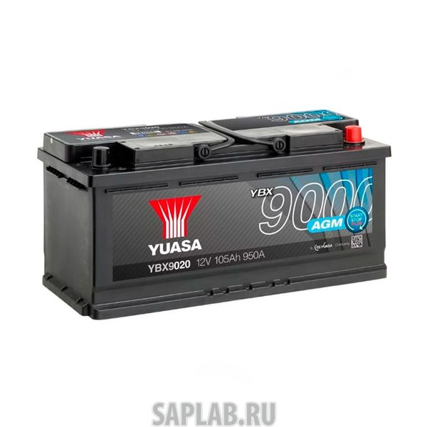 Купить YUASA YBX9020105 Аккумуляторная Батарея Agm Start Stop Plus[12v 105ah 950a B13] YUASA