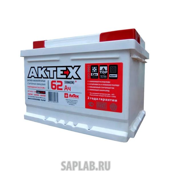 Купить АКТЕХ 6СТ621 Аккумулятор АКТЕХ 62 А/ч прямая L+ EN 620A 242x175x190 ATST 62-3-L