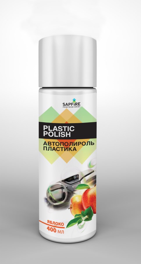 Купить Sapfire professional SPX0831 Автополироль пластика Plastik Polish SAPFIRE 400мл Яблоко