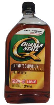 Купить Quaker state 073102048782 Ultimate Durability European L Full Synthetic 5W-30 Motor Oil