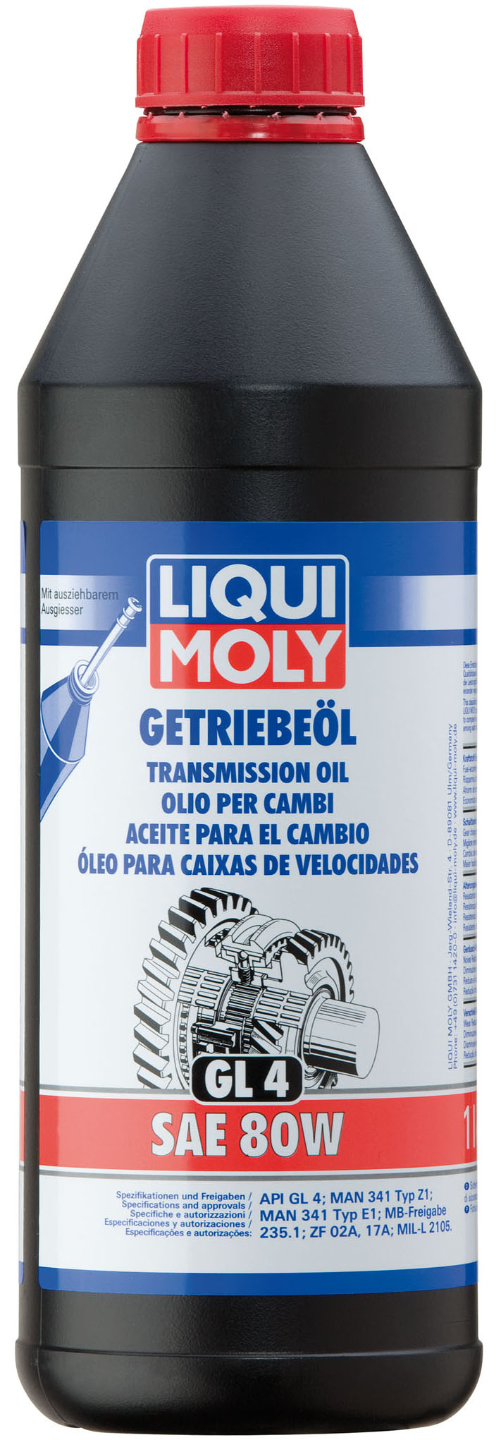Купить Liqui moly 1952 Трансмиссионное масло Getriebeoil SAE 80W