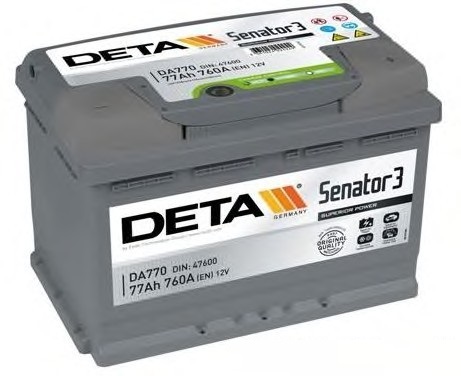 Купить DETA DA770 Аккумулятор автомобильный DETA DA770 77 Ач