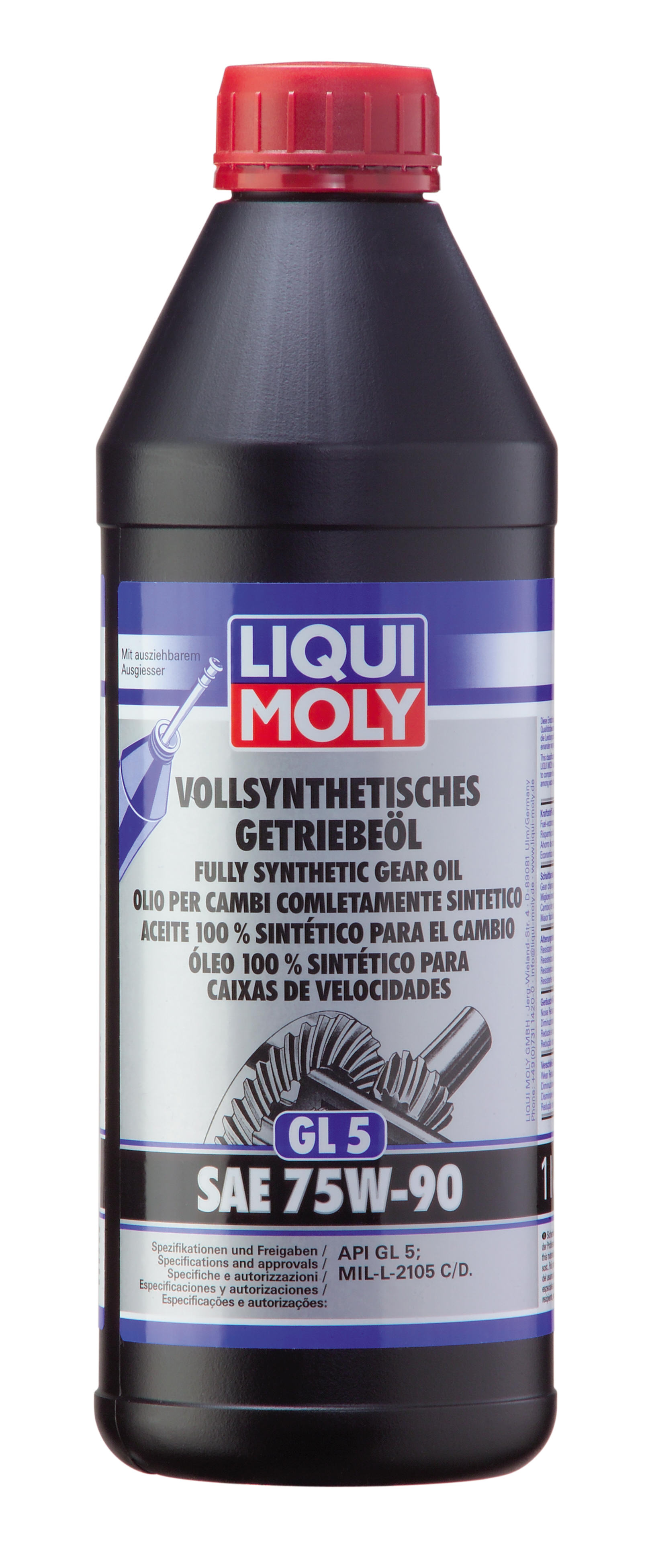 Купить Liqui moly 1950 Трансмиссионное масло Vollsynthetisches Getriebeoil SAE 75W-90