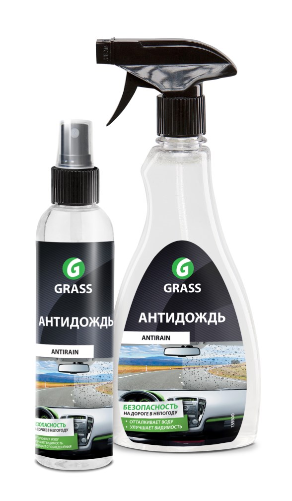 Купить Grass 135250 Средство для стекол и зеркал АНТИДОЖДЬ