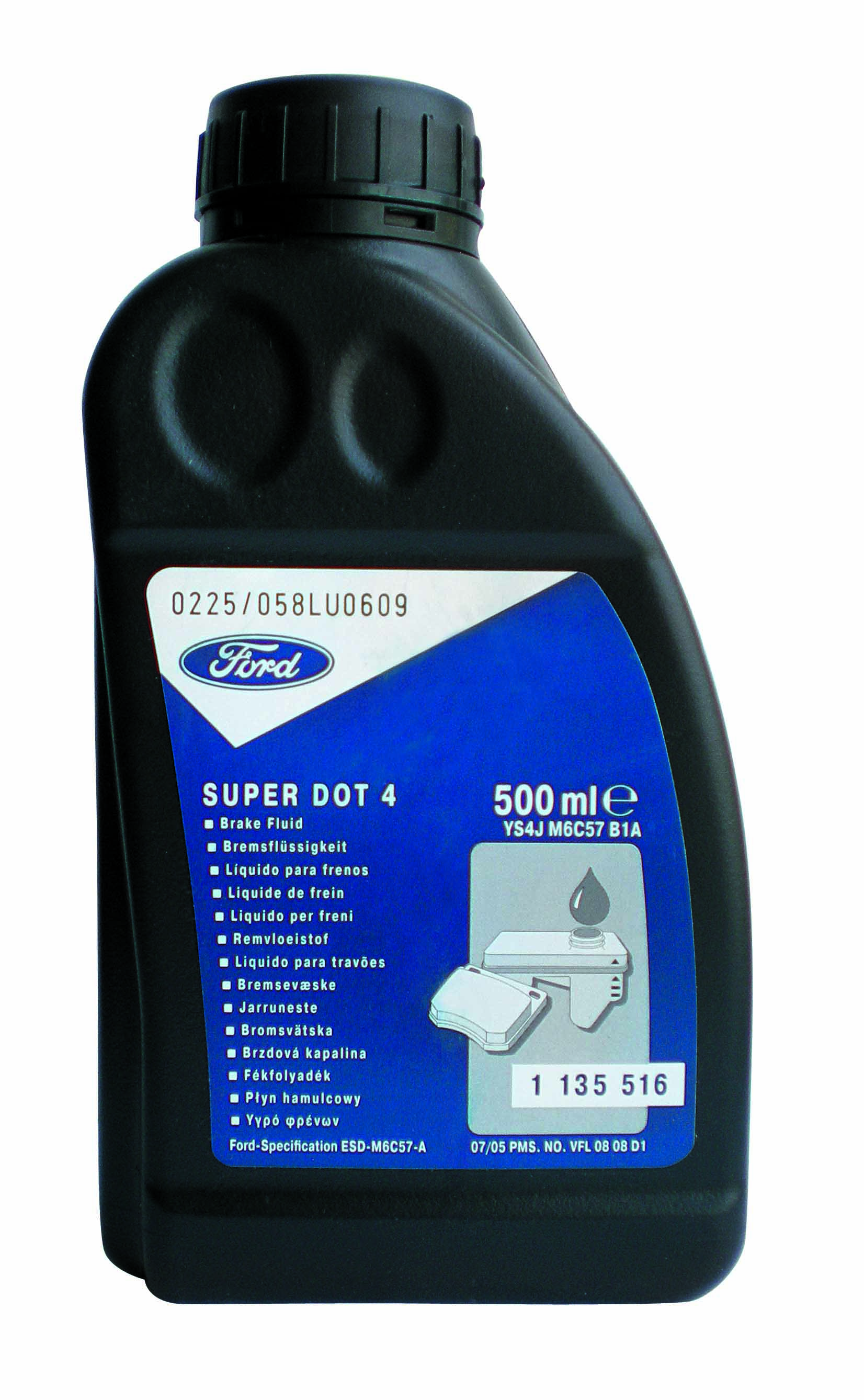 Купить Ford 1135516 Тормозная жидкость Super DOT 4, 0.5л