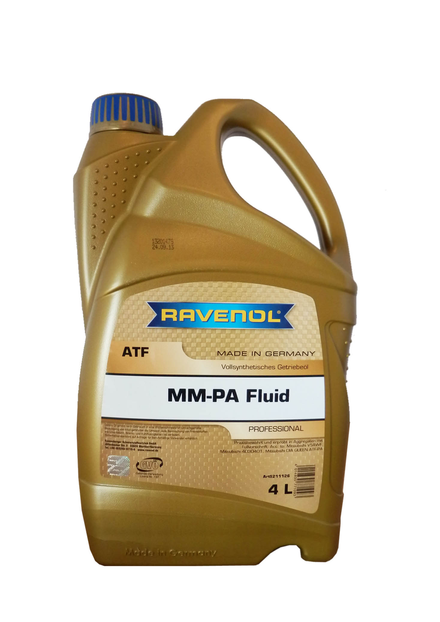 Купить Ravenol 4014835771093 Трансмиссионное масло  ATF MM-PA Fluid ( 4л)