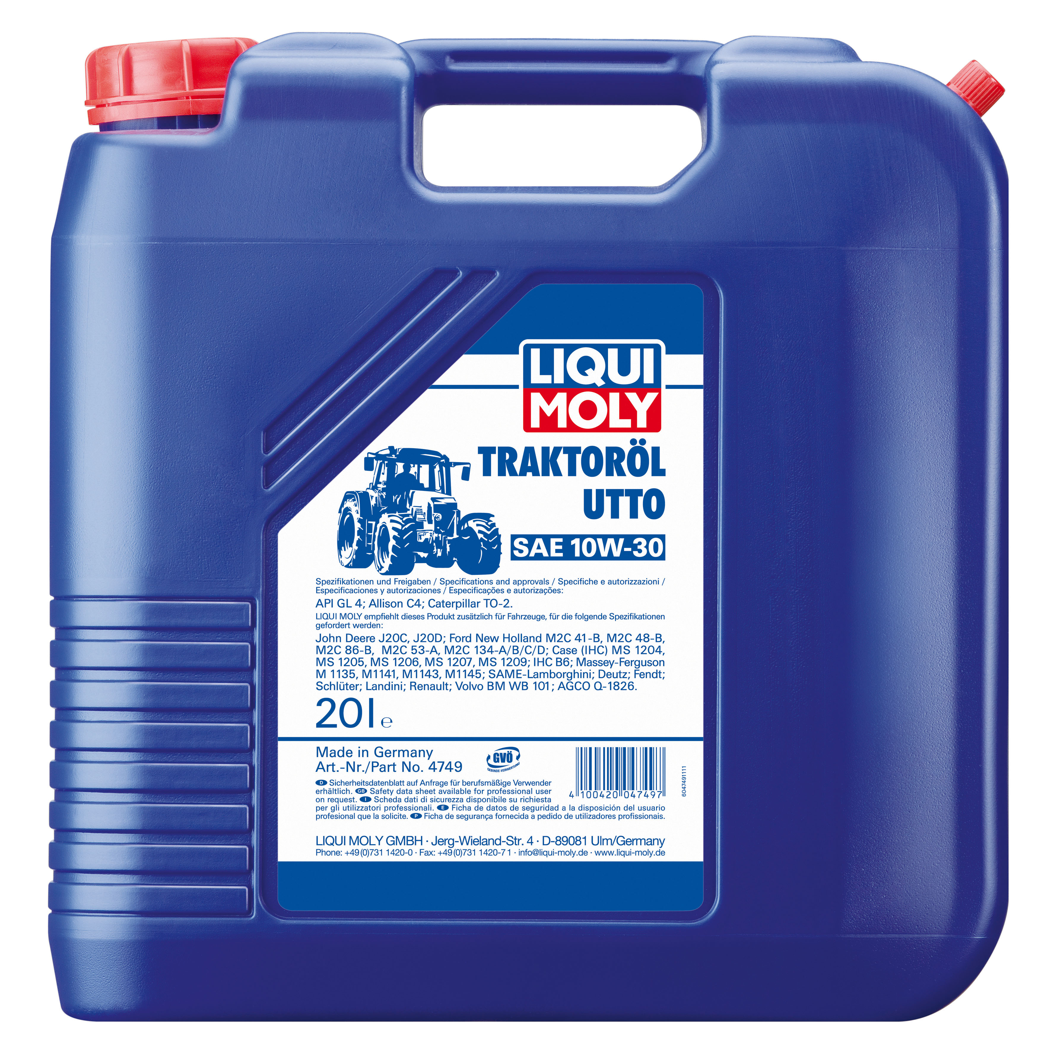 Купить Liqui moly 4749 Traktoroil UTTO SAE 10W-30