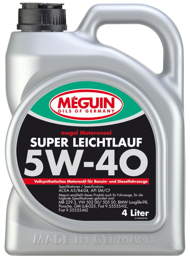 Купить Meguin 4355 Megol Motorenoel Super Leichtlauf 5W-40