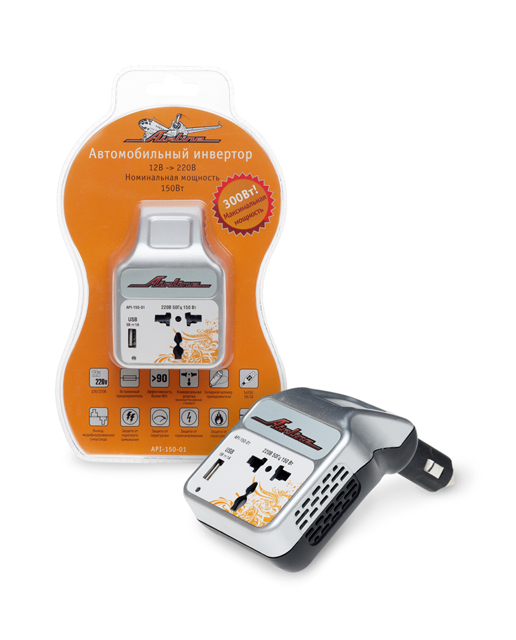 Купить Airline API15001 Инвертор 12В-220В, 150 Вт