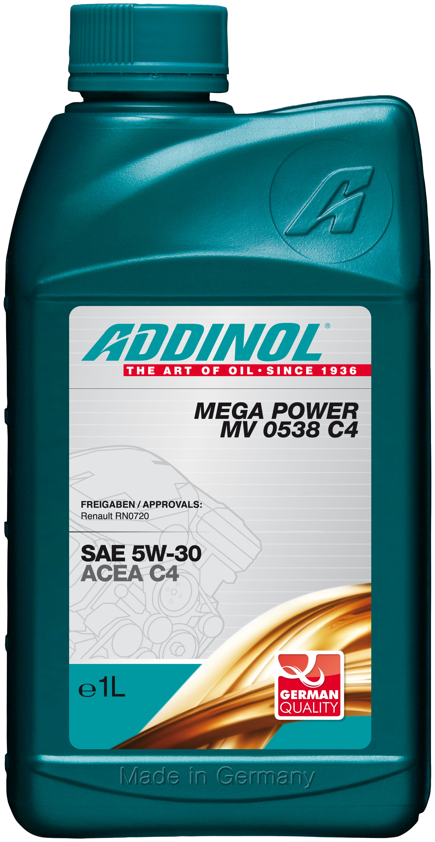 Купить Addinol 4014766073259 Mega Power MV 0538 C4 5W-30, 1л