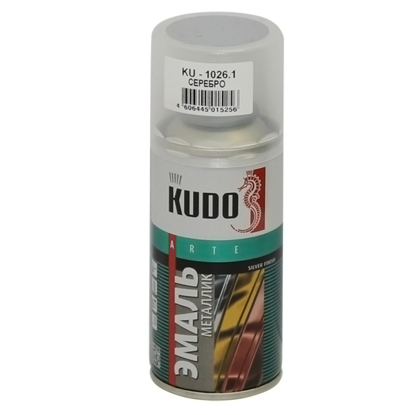 Купить Kudo KU10261 Краска акриловая, универсальная серебро 200 г
